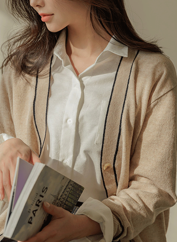 韓國羊毛混紡針織外套
