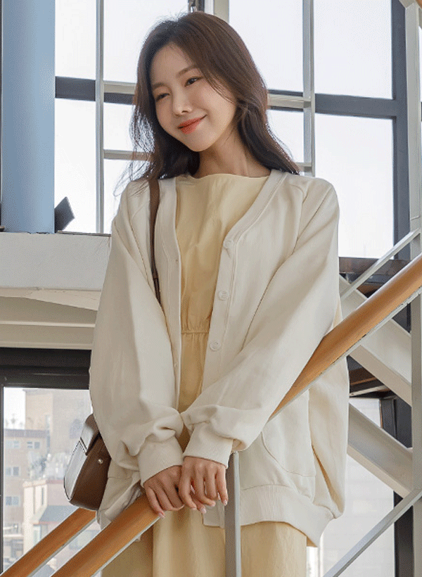 韓國拉克蘭袖毛圈布外套